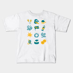 Swedish Winter Holidays Kids T-Shirt